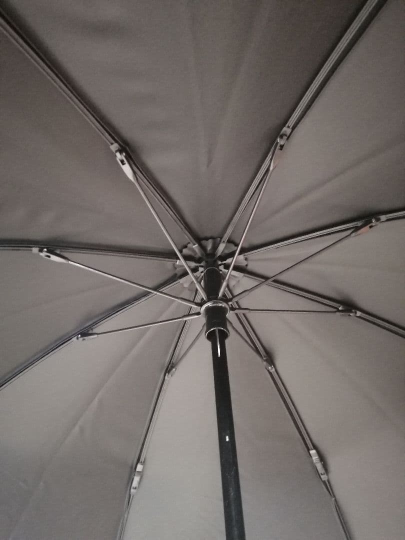 サンバリア100 折りたたみ日傘 2段折り 無地 ネイビー