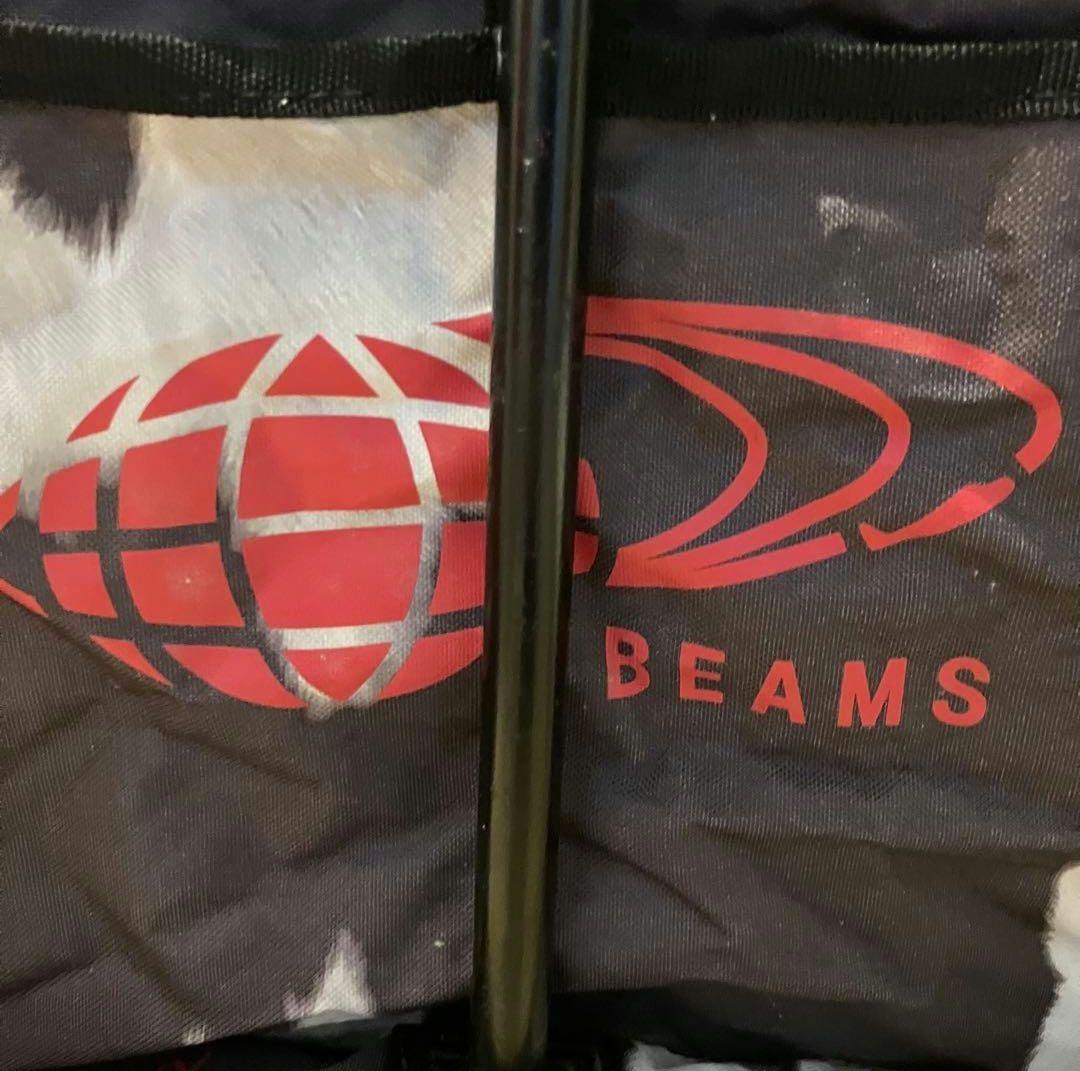 入手困難　Coleman×BEAMS ハラコ柄 折畳みベンチチェア 2人用