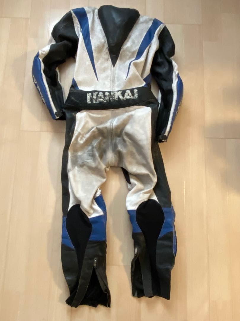ナンカイ NANKAI 南海部品 MFJ公認 レーシングスーツ 革ツナギ XL