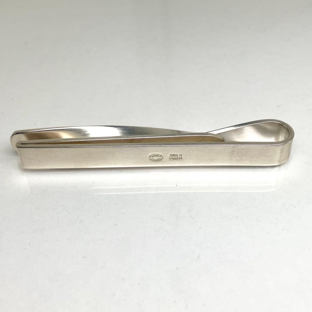 おしゅん　箱付き　ジョージジェンセン　ネクタイピン　ツイスト　シルバー