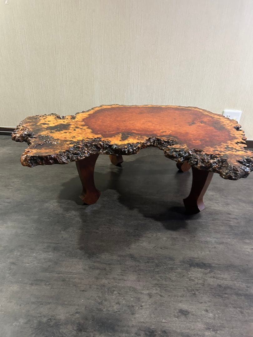 花梨天然一枚板テーブル神奈川県発送引き取り歓迎、近県待ち合わせ可能です。