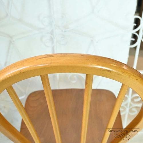 パ*ル様 L3705-298-2 英国ヴィンテージ アーコールチェア フープバッ