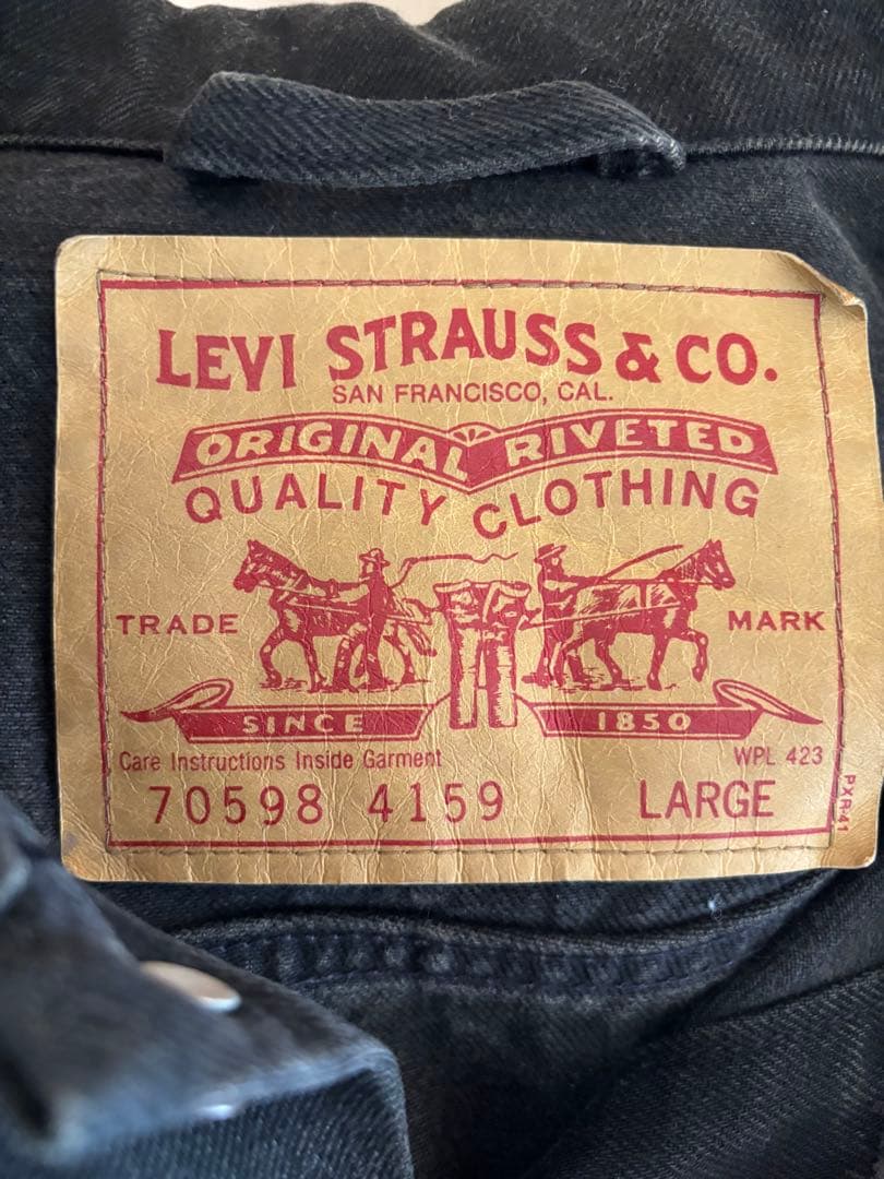 90's リーバイス デニムジャケット Levi's70598 デカパッチ