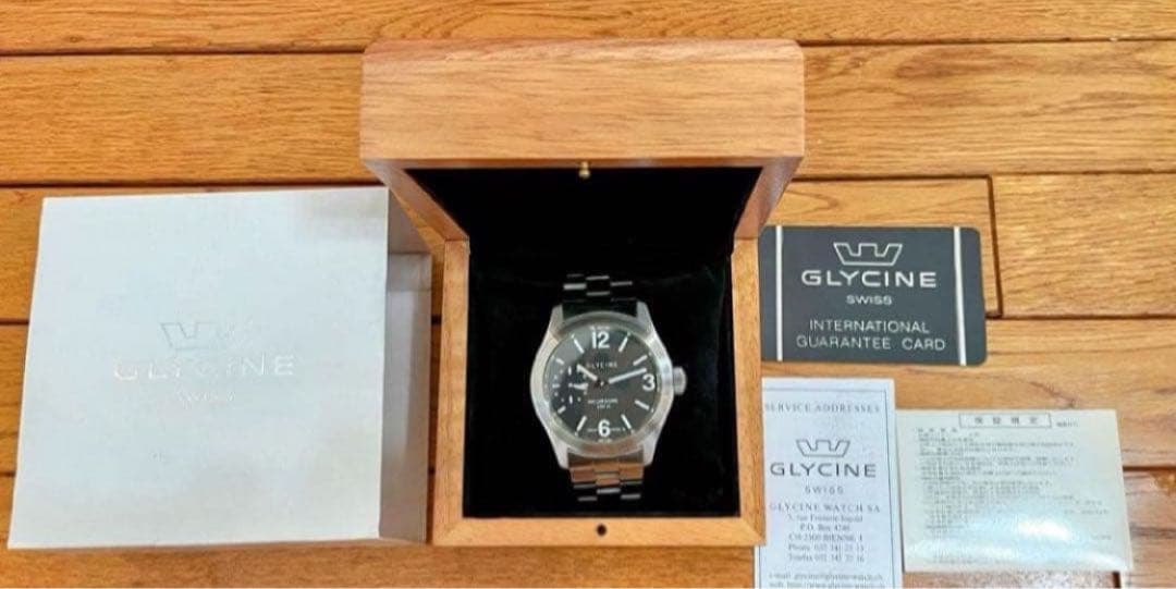 m*n様 GLYCINE INCURSORE 自動巻き時計 200m防水