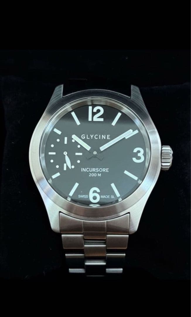 m*n様 GLYCINE INCURSORE 自動巻き時計 200m防水