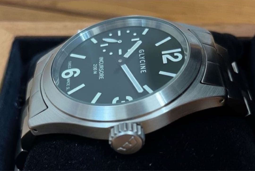 m*n様 GLYCINE INCURSORE 自動巻き時計 200m防水