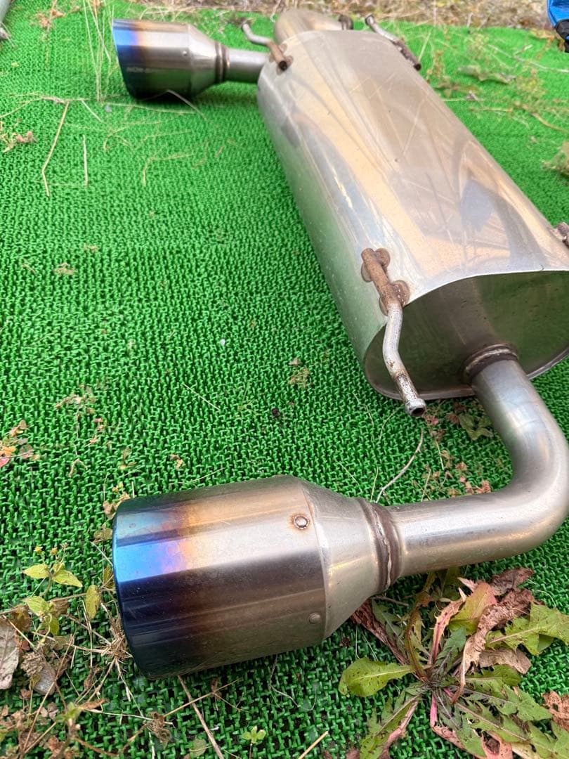 zn6前期 Blitz ニュルスペックマフラー チタンエンド