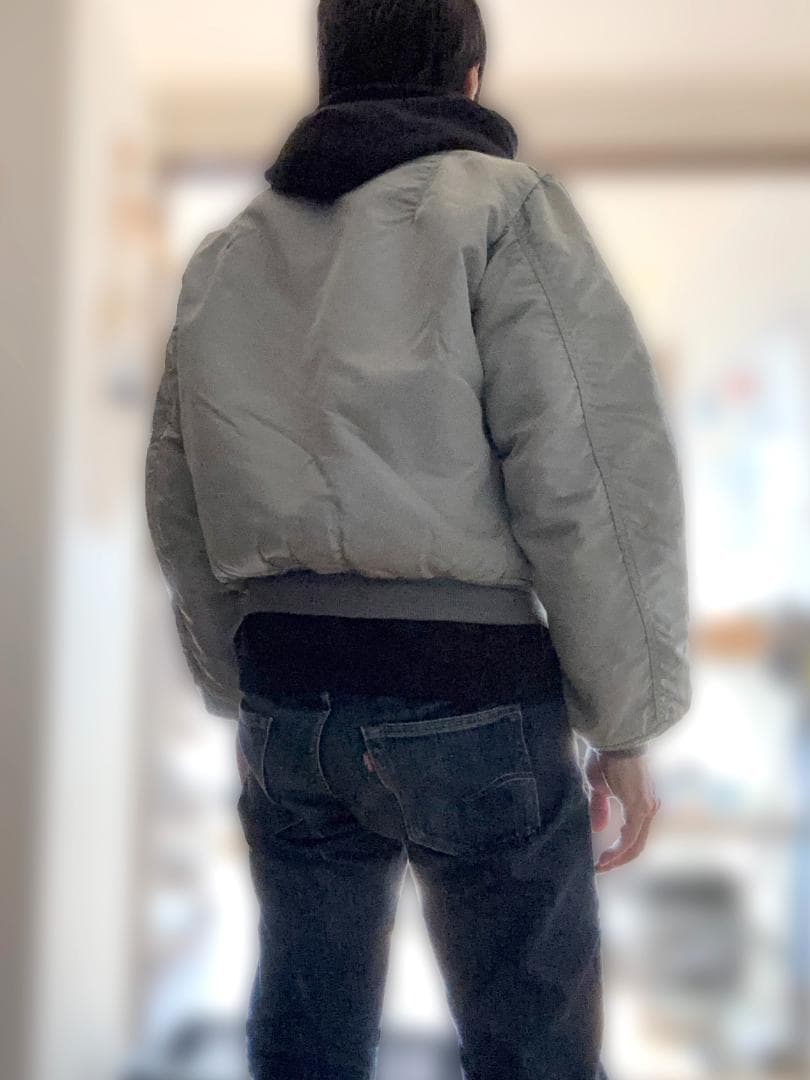 ♪ Alpha 80s MA-1 シルバーグレー 三本タグ Mサイズ