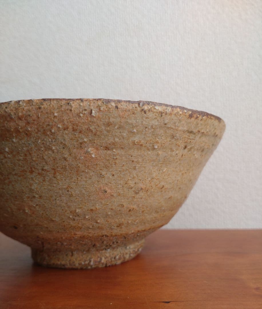 矢野直人　伊羅保茶碗「銘：山風」　唐津　殿山窯　桃山陶