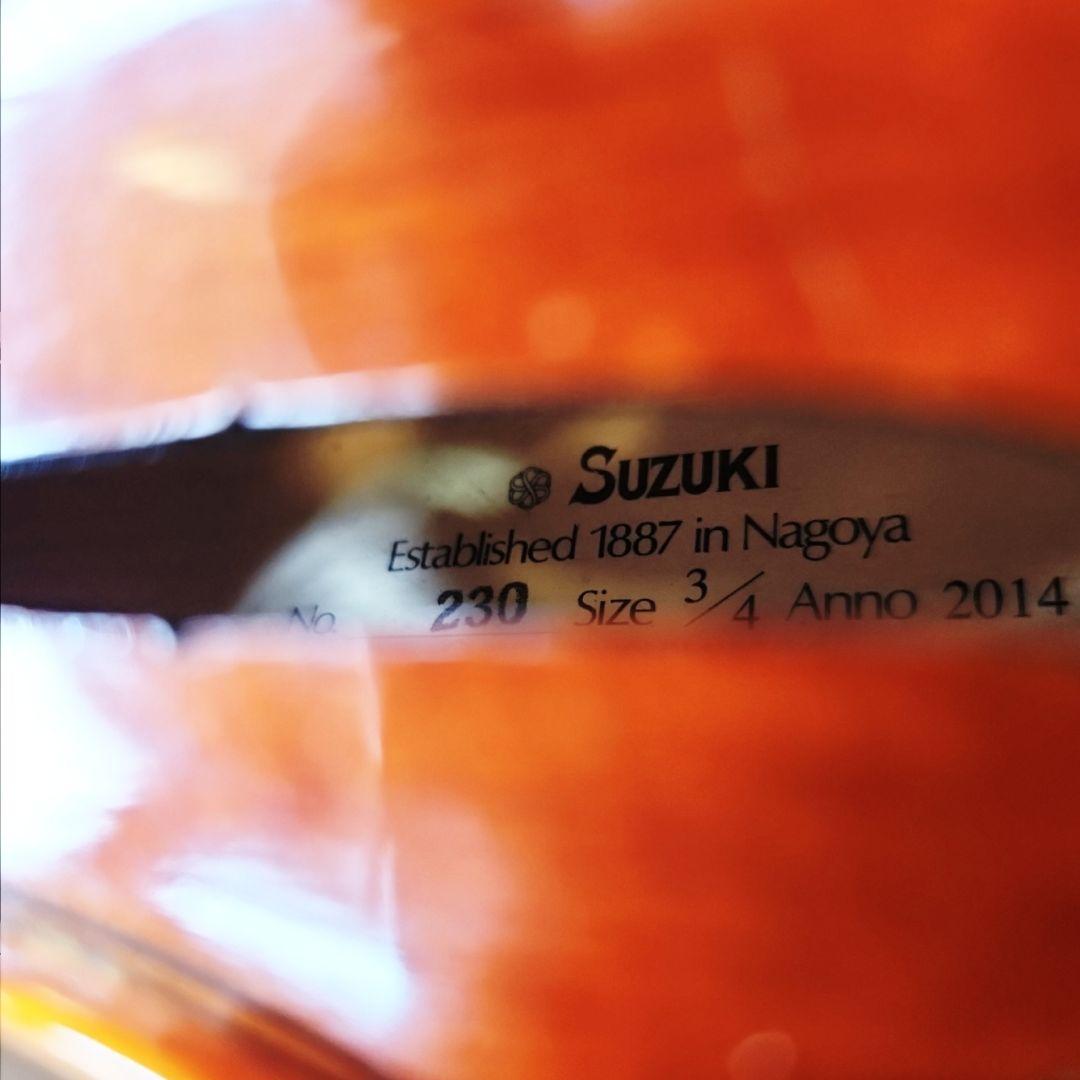 スズキ SUZUKI NO.230 3/4 バイオリン ハードケース付き