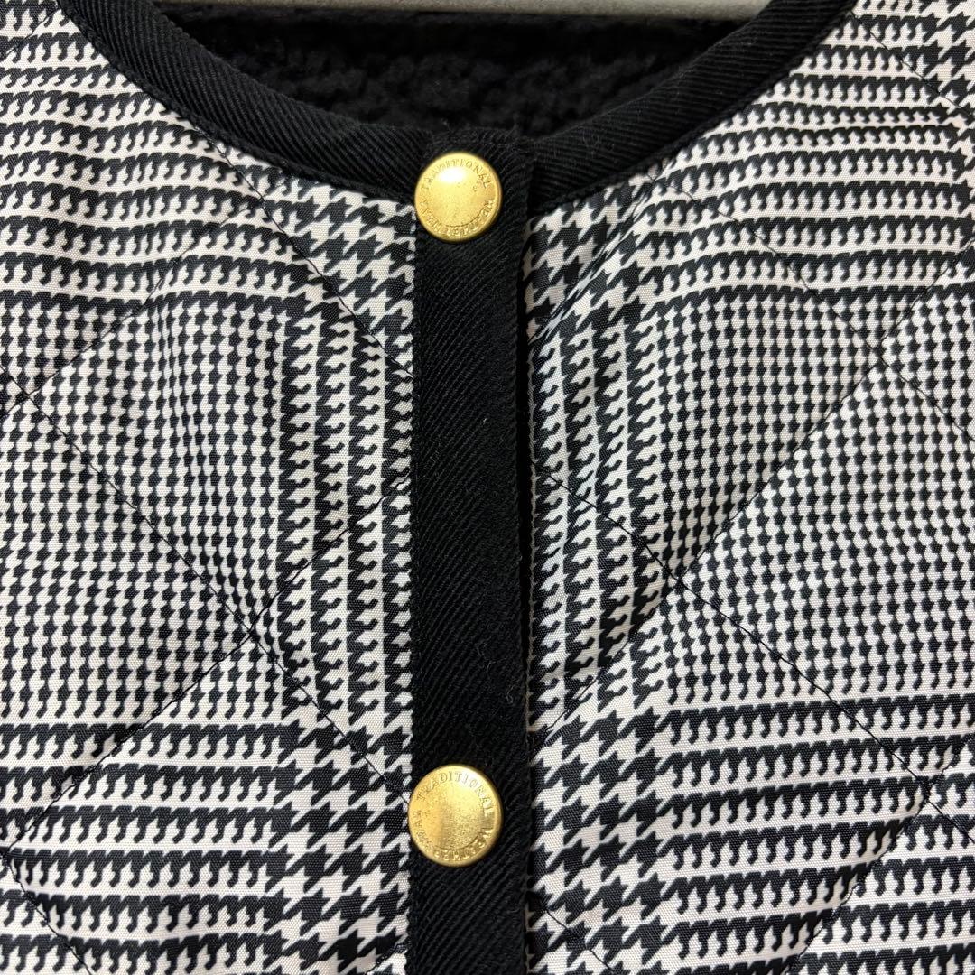 千鳥柄キルティングコート