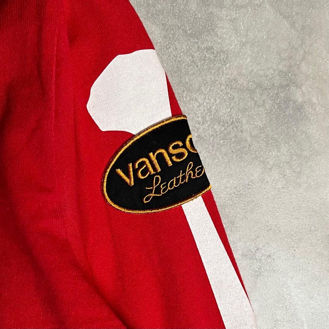 廣*康様 Vanson COTTONS スカルボーン プリント 厚手ロングスリー