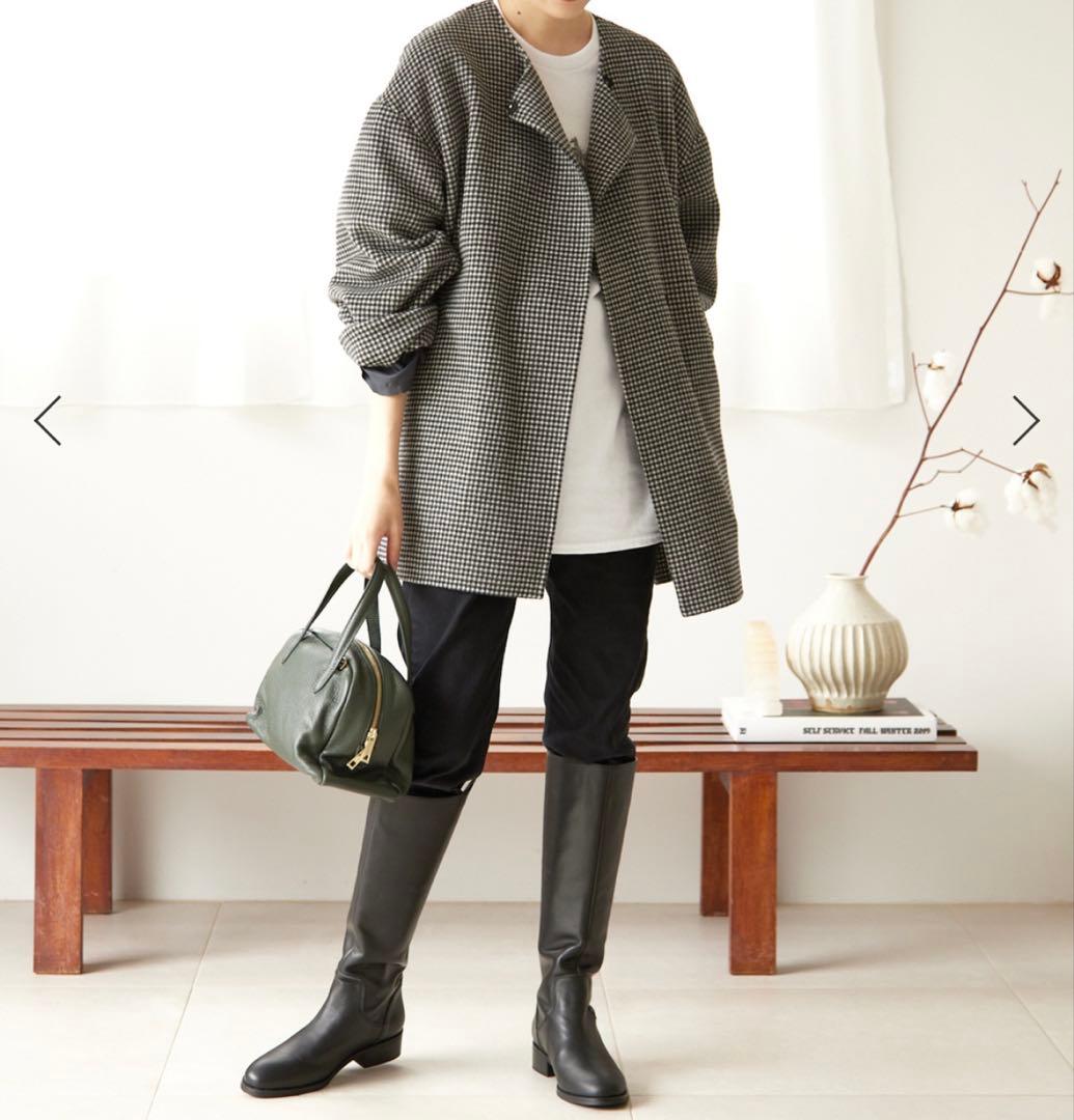 SLOBE IENA HAMILTONダブルフェイスウールショートコート