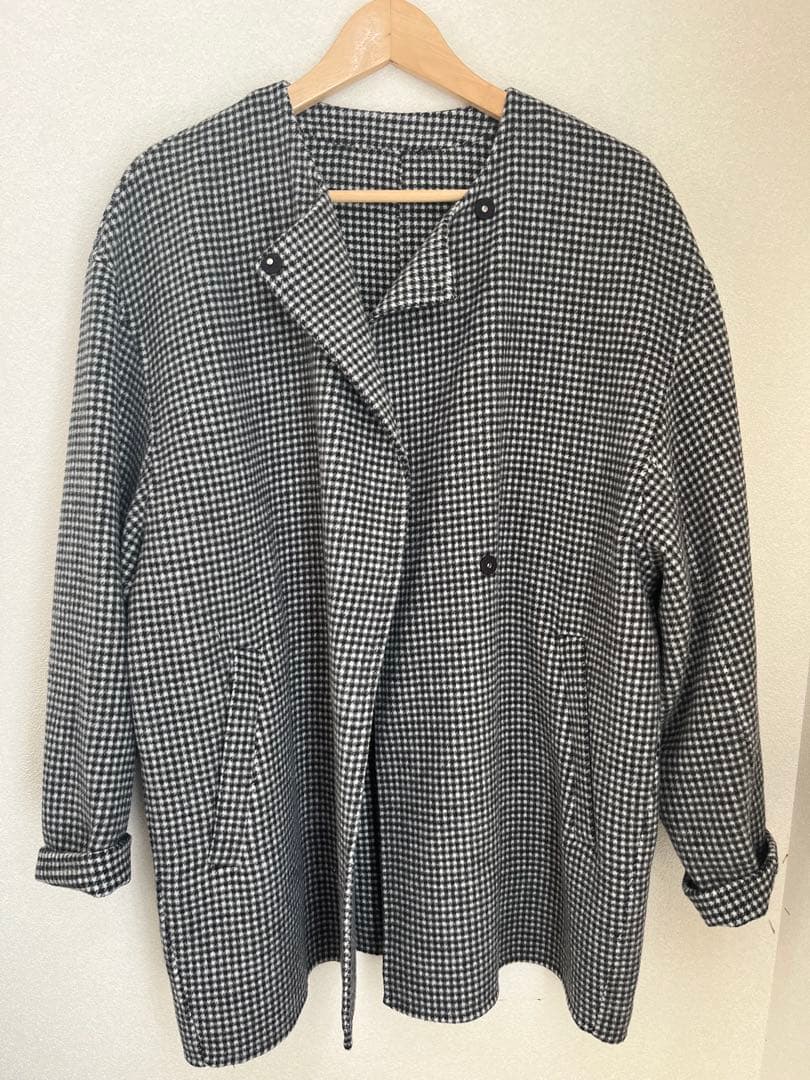 SLOBE IENA HAMILTONダブルフェイスウールショートコート