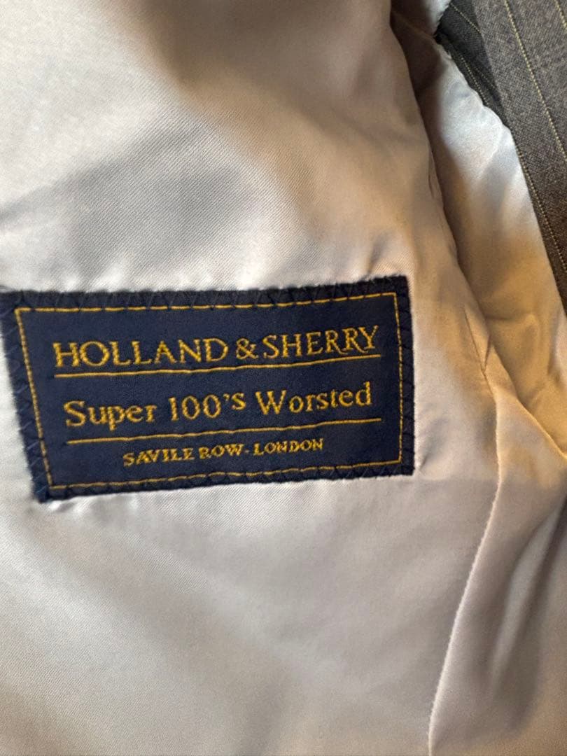 美品　春夏　HOLLAND & SHERRY ティモシーエベレスト　セットアップ