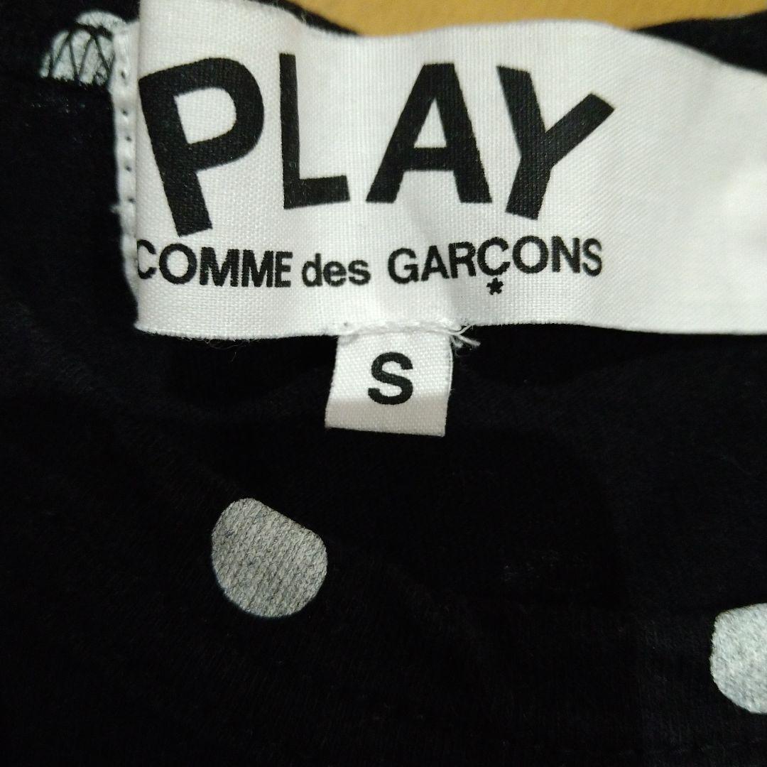 プレイコムデギャルソン　レディース　ドット　水玉柄　長袖カットソー　ロンT