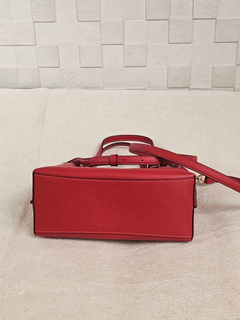 y*u様 COACH レザー レッド 2wayショルダーバッグ