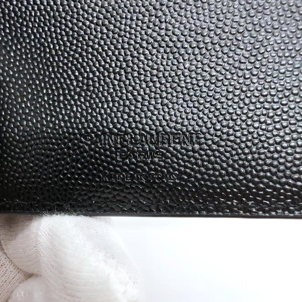 ◇サンローランパリ◇378005/レザー/マネークリップ/ブランド/ブラック