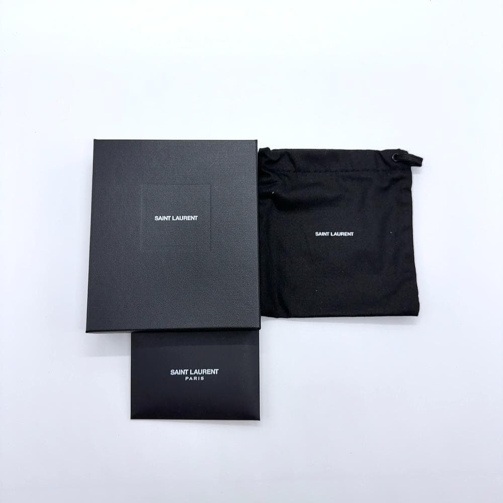 ◇サンローランパリ◇378005/レザー/マネークリップ/ブランド/ブラック