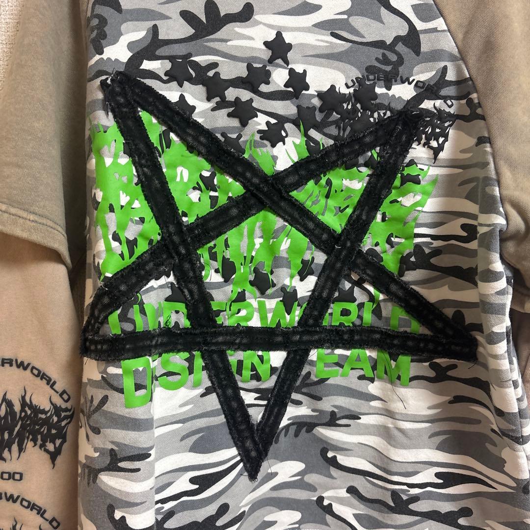 貴重　Reckless Scholars レイヤードtシャツ　迷彩　M