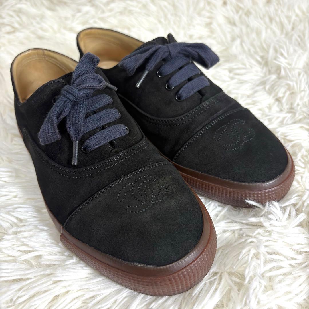 【美品】CHANEL シャネル　ココマーク スエード スニーカー
