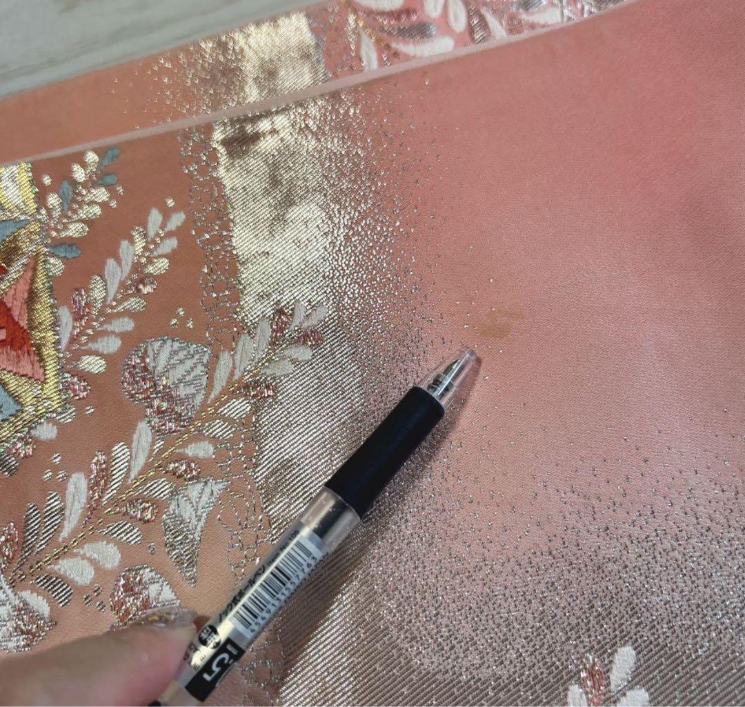 訪問着フルセット　辻が花　正絹　ピンク