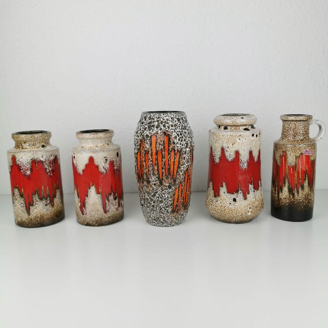 【西ドイツ製 Fatlava】Scheurich \"Lora\" 22cm 花瓶