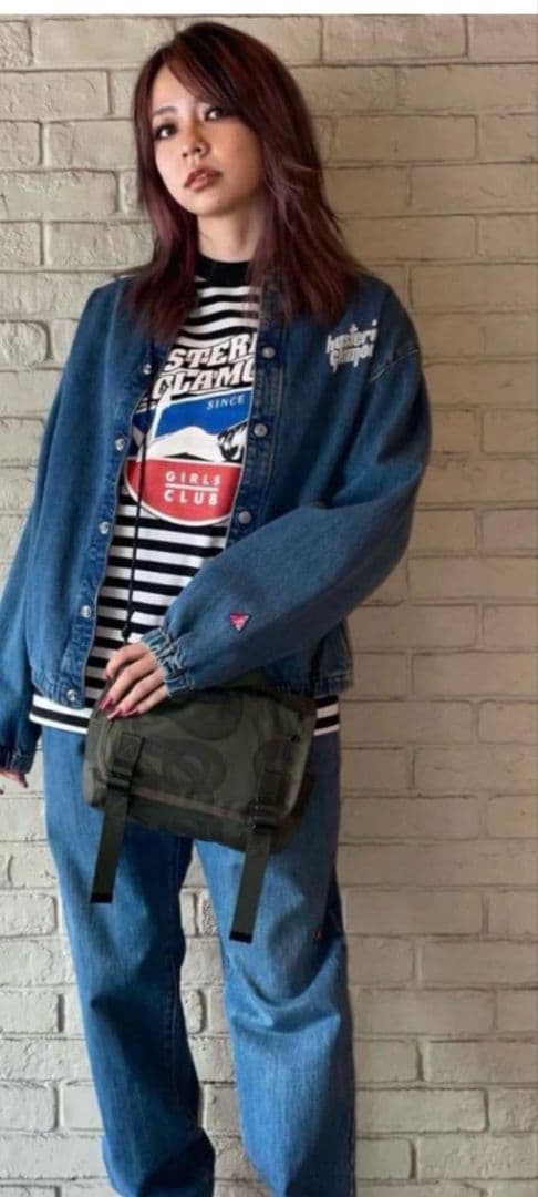 HYSTERIC GLAMOUR ストライプ ロングスリーブ Tシャツ M