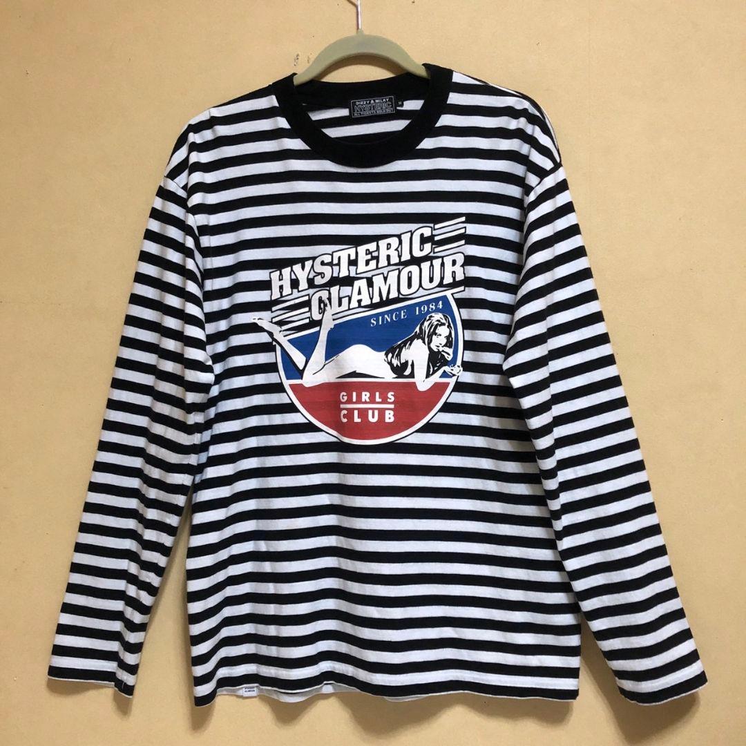 HYSTERIC GLAMOUR ストライプ ロングスリーブ Tシャツ M