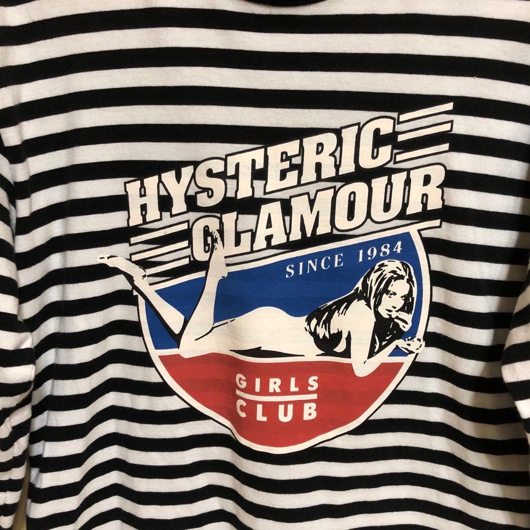 HYSTERIC GLAMOUR ストライプ ロングスリーブ Tシャツ M