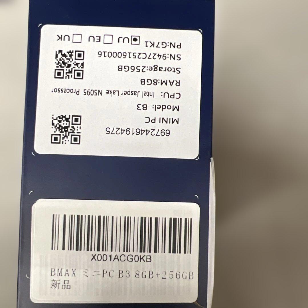 512079 未開封Bmax ミニpc B3 8GB+256GB