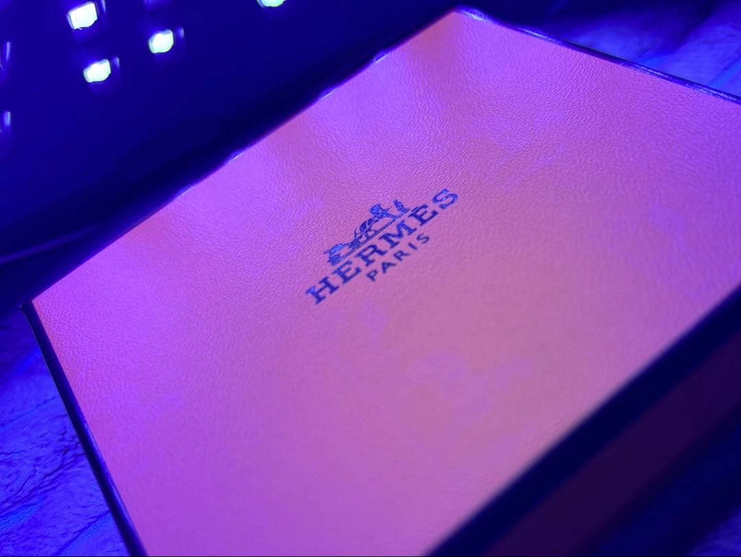 【エルメス◆新品同様】エナメルブレスレット クリックH 白×金　PM