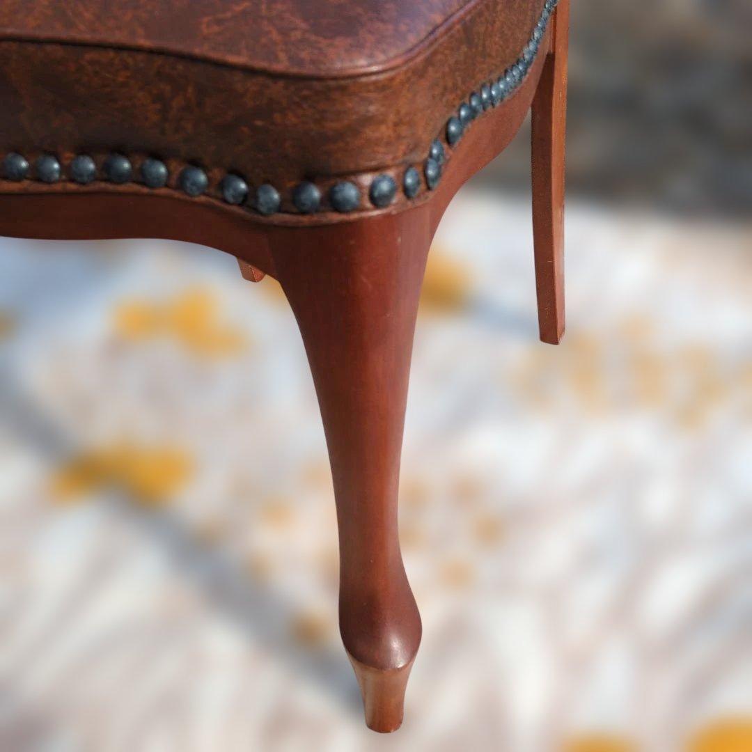 マルニ 猫脚 レザーチェア maruni ①+② ハイバック オールド レトロ