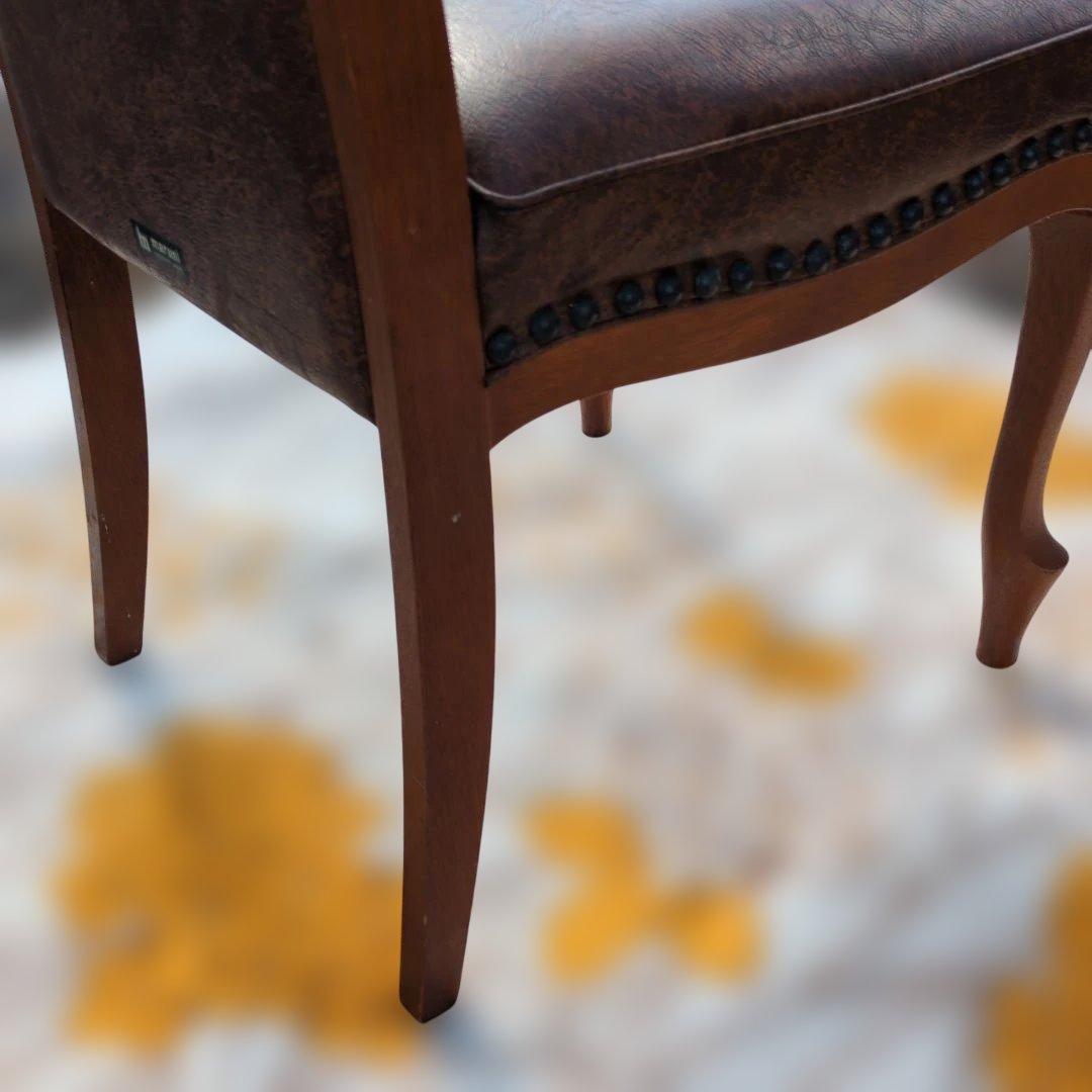 マルニ 猫脚 レザーチェア maruni ①+② ハイバック オールド レトロ