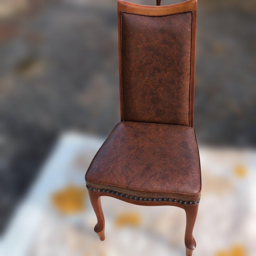 マルニ 猫脚 レザーチェア maruni ①+② ハイバック オールド レトロ