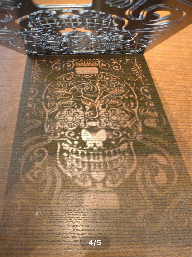 新品‼️GORIO5050✨フラットバーナーカスタムプレート【Skull】