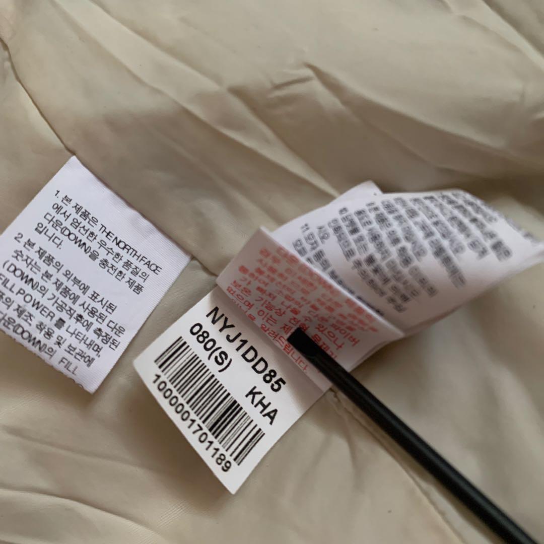 Sノースフェイスレディースブラウン茶色ロングダウンジャケットパーカNORTHFA