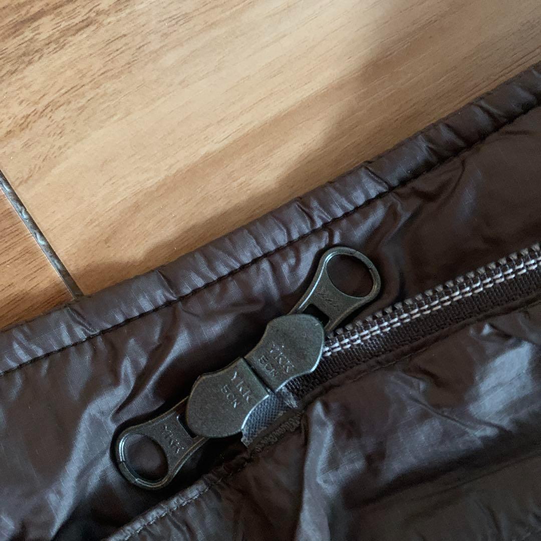 Sノースフェイスレディースブラウン茶色ロングダウンジャケットパーカNORTHFA