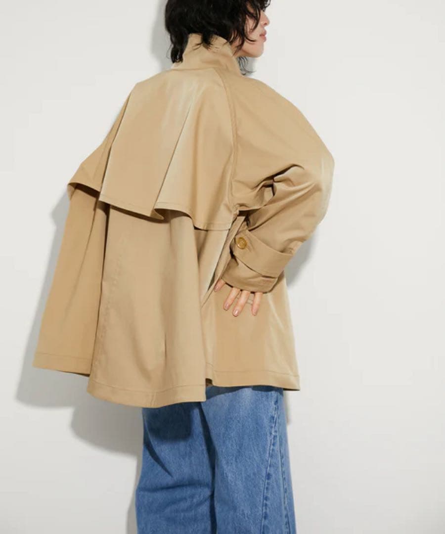 ADAM ET ROPÉ FEMME フレアーミドルトレンチコート