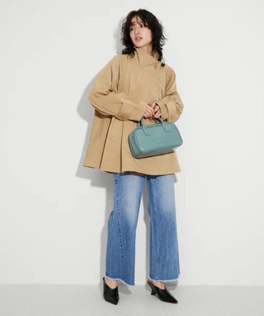 ADAM ET ROPÉ FEMME フレアーミドルトレンチコート