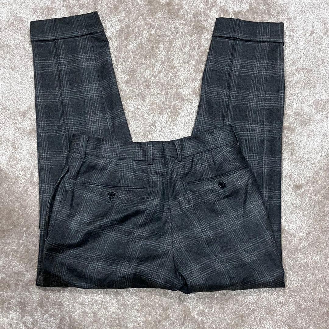 TOMORROWLAND シングルスーツ　セットアップ　チェック柄　カシミヤ混