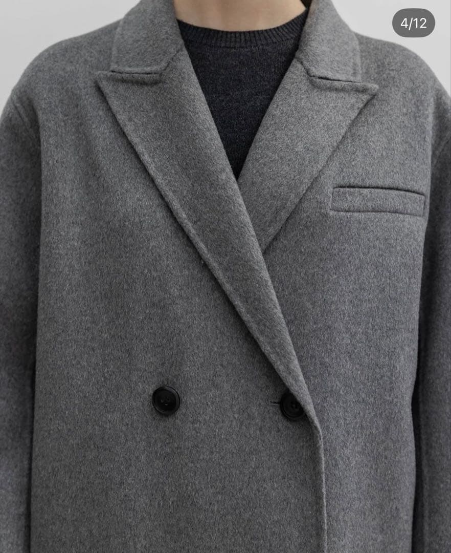 na.e 新品未使用　Wool&Cashmere Long Coat_Gray