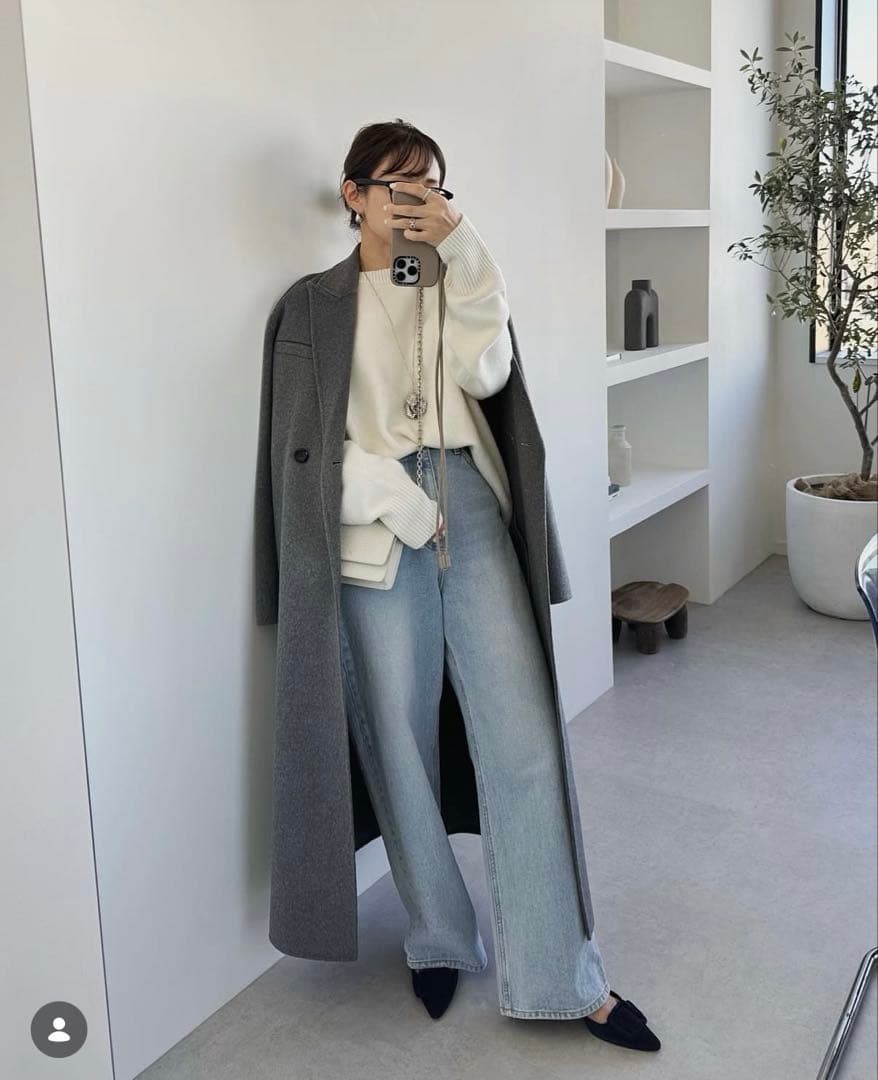 na.e 新品未使用　Wool&Cashmere Long Coat_Gray