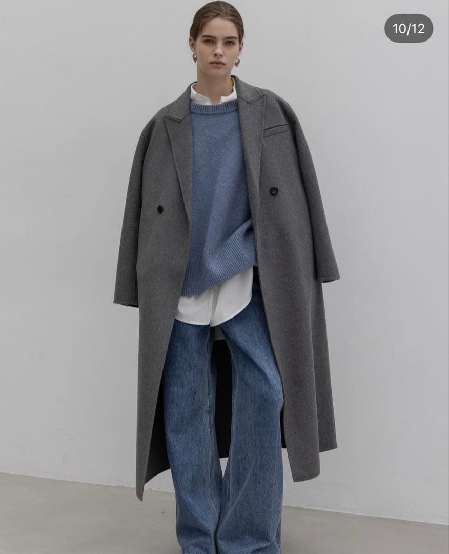 na.e 新品未使用　Wool&Cashmere Long Coat_Gray