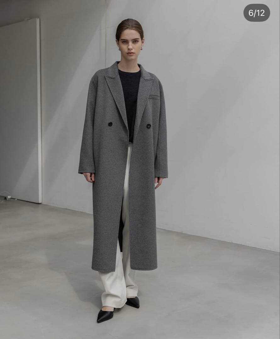 na.e 新品未使用　Wool&Cashmere Long Coat_Gray