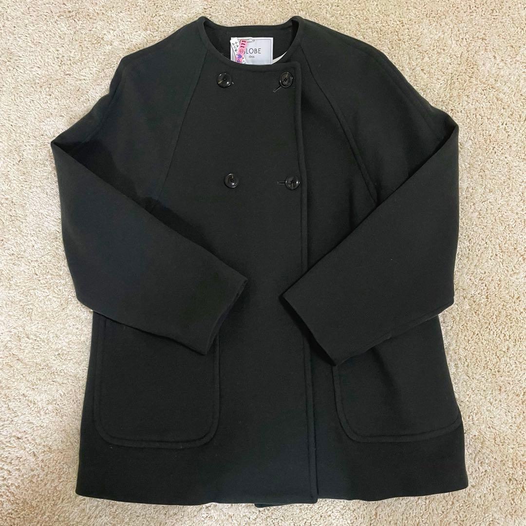 SLOBE IENA ノーカラー　ウールコート