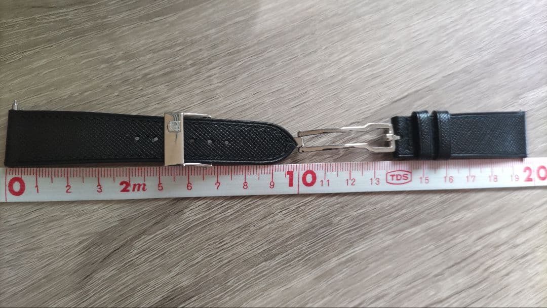 HANDDN オーダーメイド サフィアーノ レザー 時計ベルト 黒