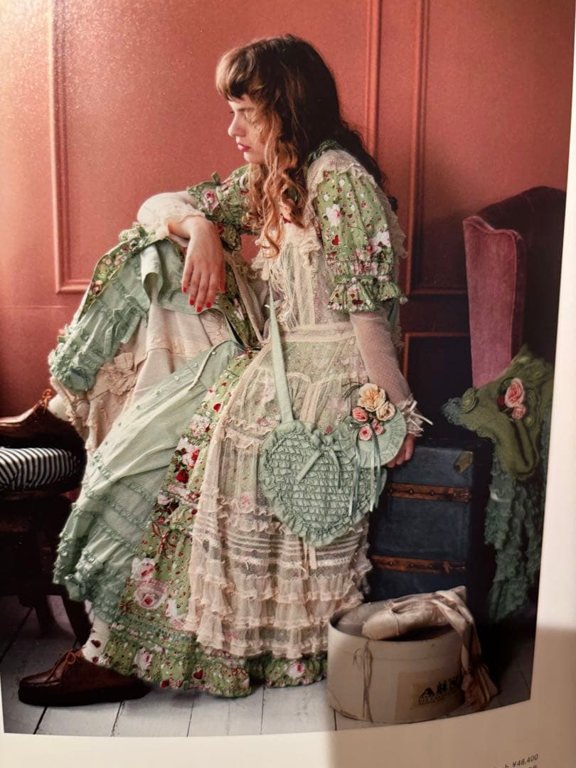 コ*イ様 ピンクハウス オーナメントローズ柄ワンピース