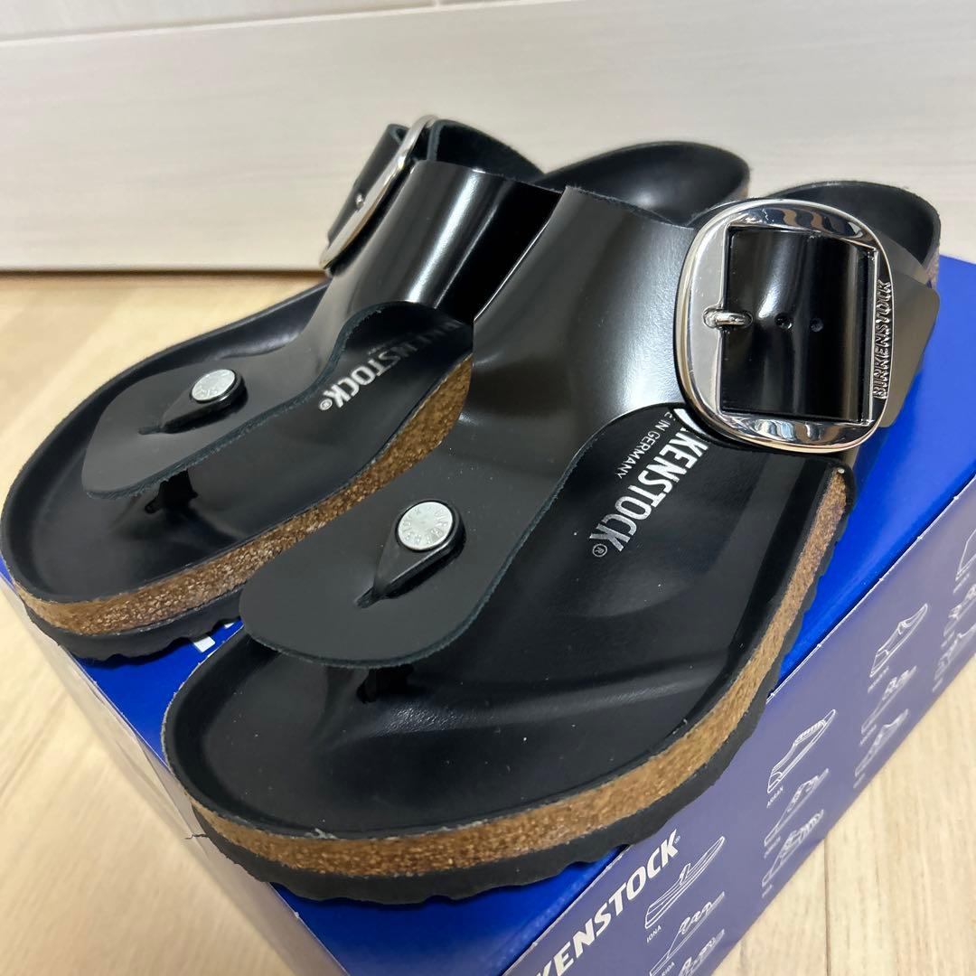 【試着のみ】ビルケンシュトック　EDIFICE別注　ビッグバックル　ラムゼス　黒