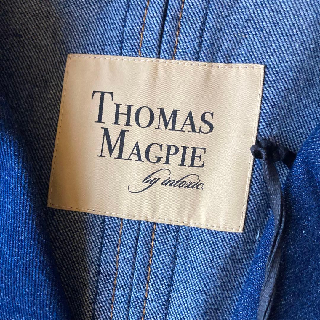 【新品 タグ付き】トーマスマグパイ デニムロングコート ユニセックス 金ボタン